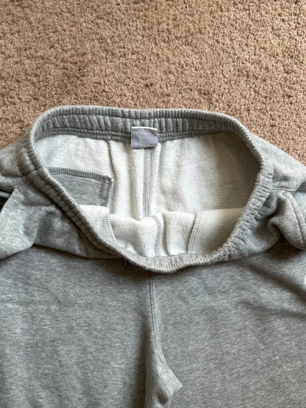 Nike Sweatpants Mens Medium (32x30) Straight Leg Grey Pockets Mid Rise - Picture 4 of 14